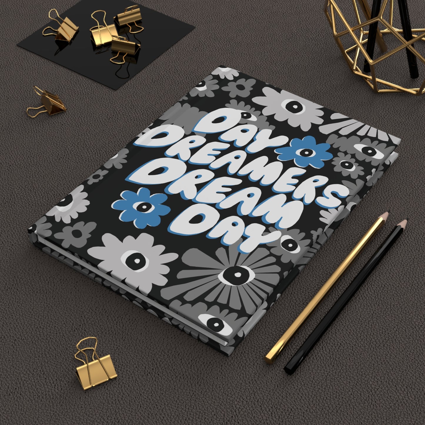 Dream Day Hardcover Journal For Day Dreamers in Classic Black & White