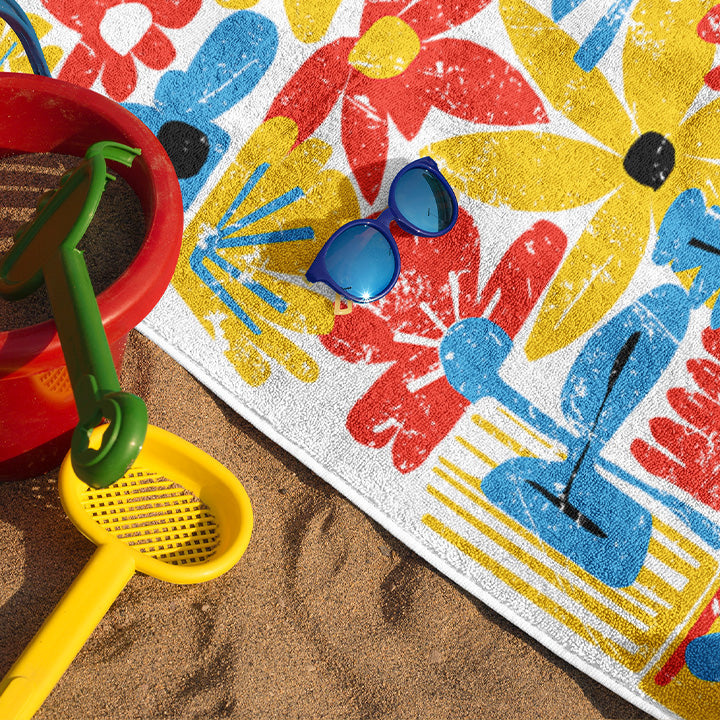 A La Playa Beach Towel by United Day Dreamers