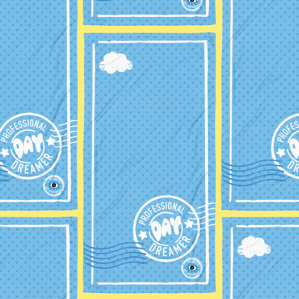 Professional Day Dreamer Beach and Pool Blue Towel