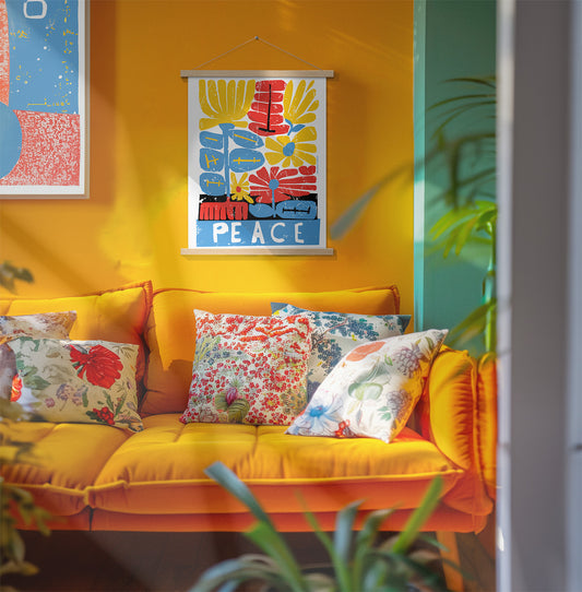 Colorful Wall Decoration Peace Art Poster