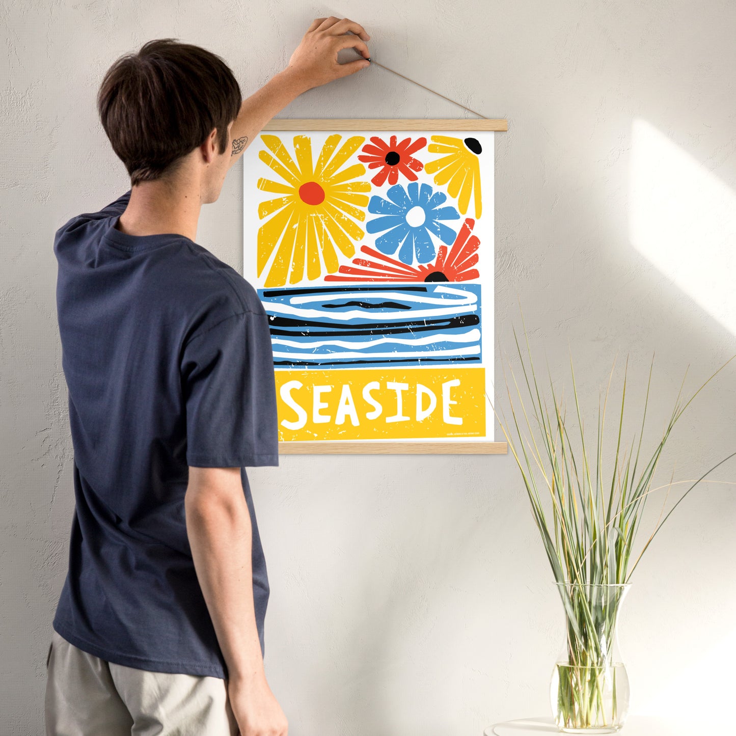 Colorful Wall Decoration Seaside Art Poster