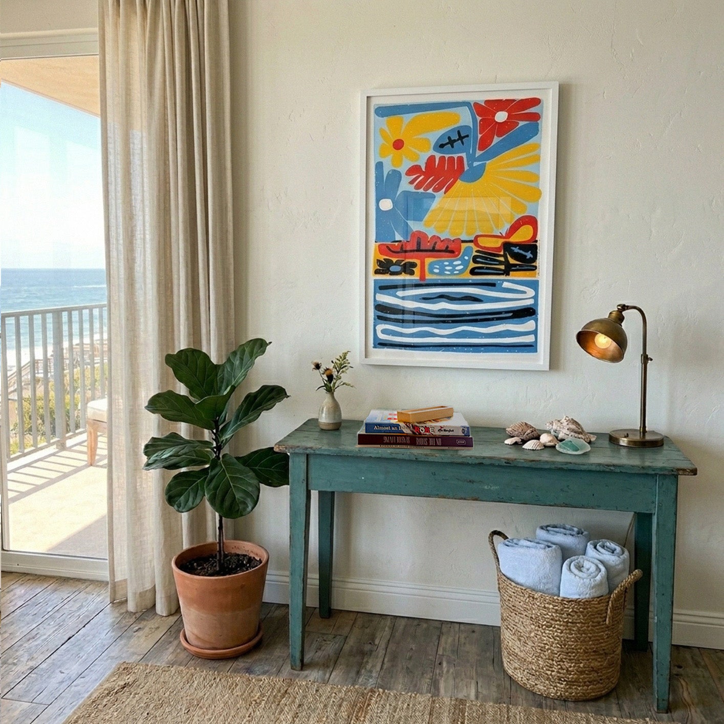 Low Tide Island Framed Print (24 × 36)