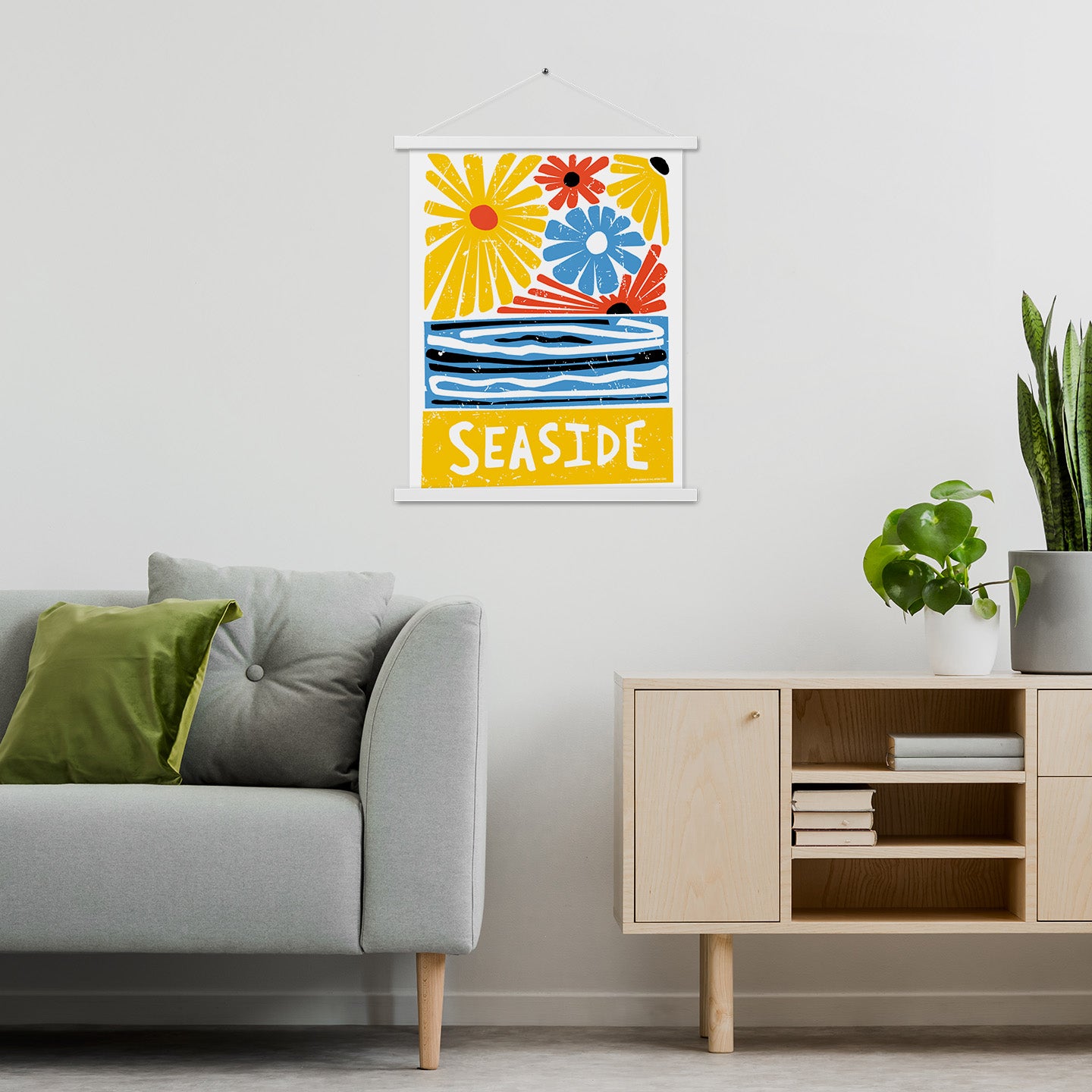 Colorful Wall Decoration Seaside Art Poster