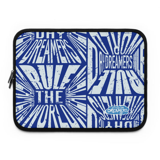 Blue Rule The World Laptop Sleeve