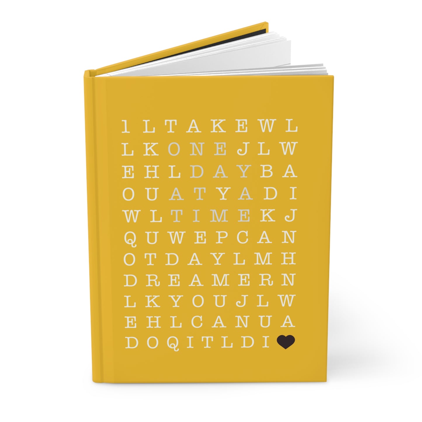 One Day At A Time Hardcover Journal In Mellow Yellow