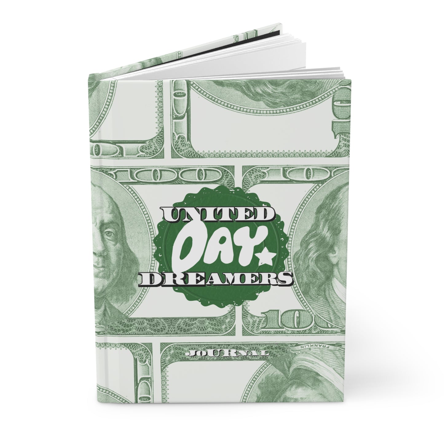 Lucky Money Hardcover Journal In Green