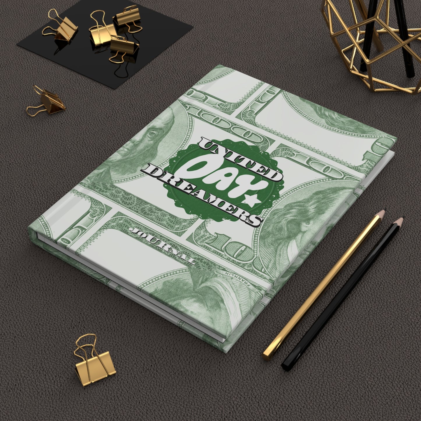 Lucky Money Hardcover Journal In Green