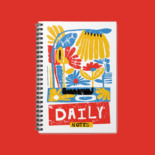Daily Notes, Spiral Handwriting Note Book by United Day Dreamers