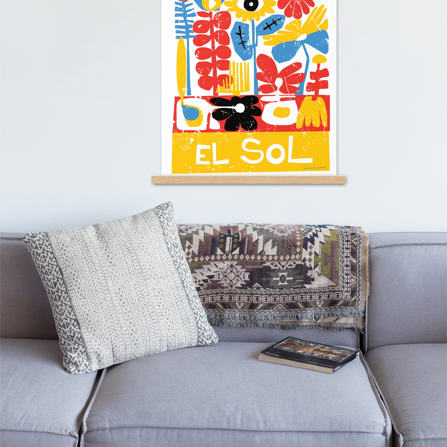 Limited Edition Large Wall Hanging El Sol Poster by United Day Dreamers
