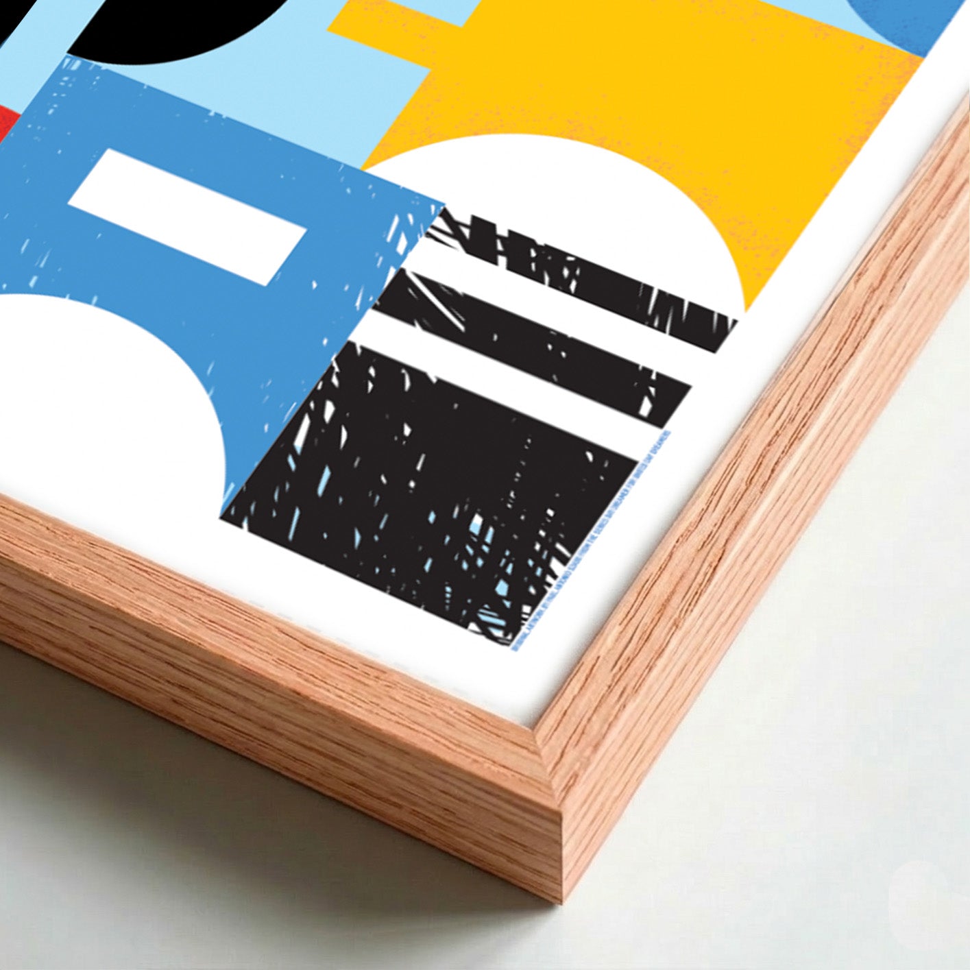 Colorful Geometric Harmony – Framed Print (24 × 36)