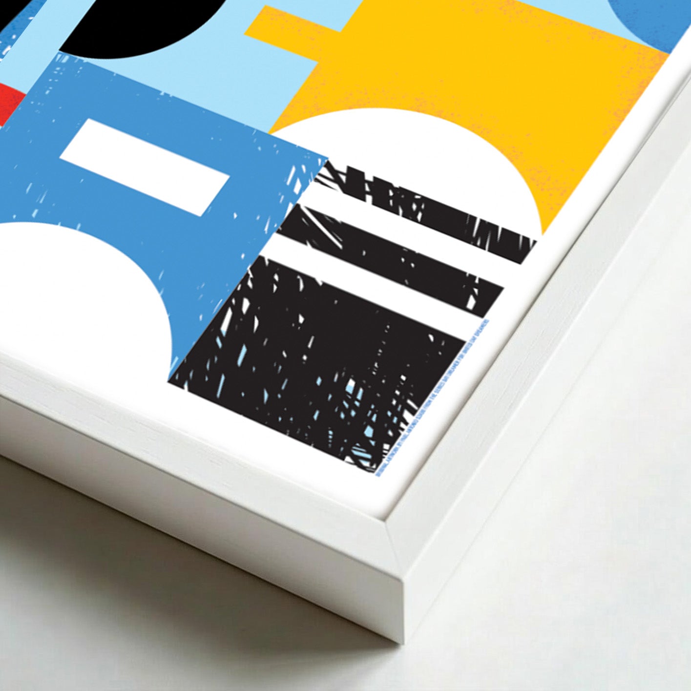 Colorful Geometric Harmony – Framed Print (24 × 36)