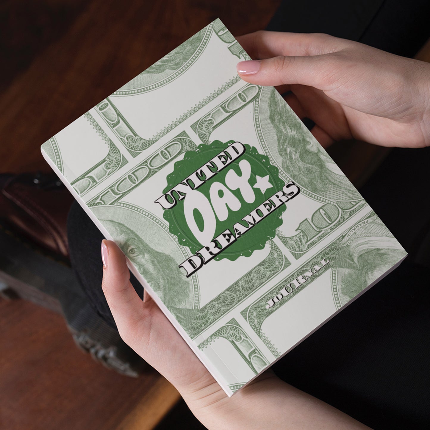 Lucky Money Hardcover Journal In Green