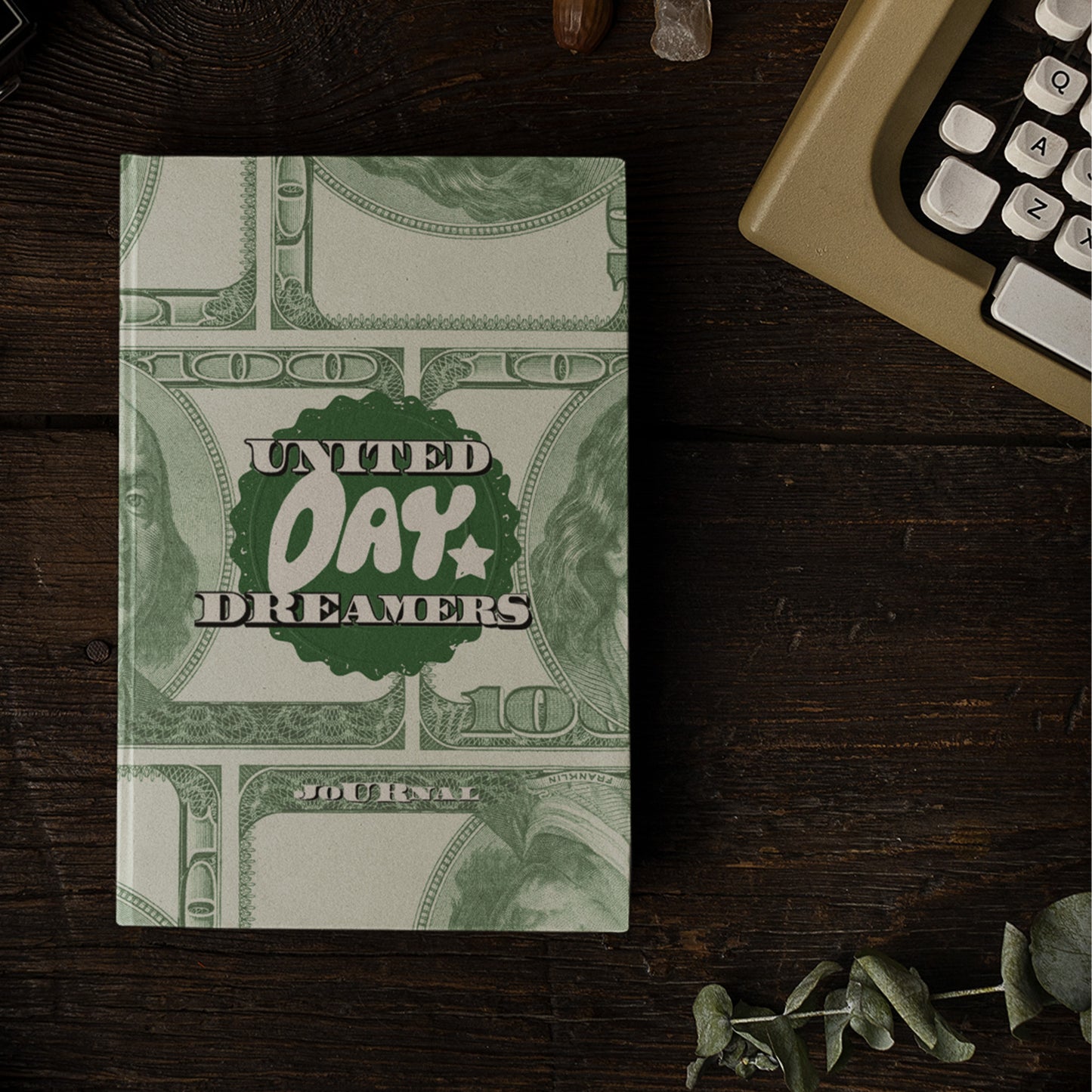 Lucky Money Hardcover Journal In Green