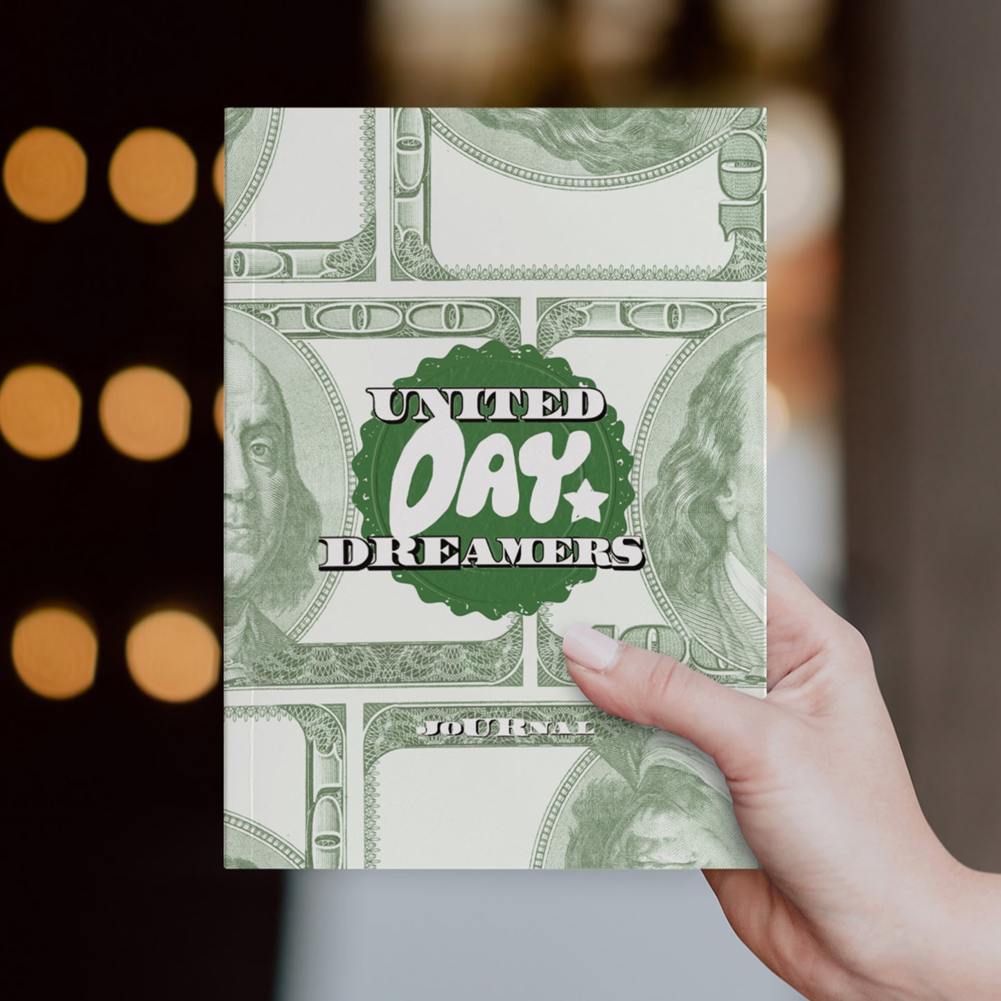 Lucky Money Hardcover Journal In Green