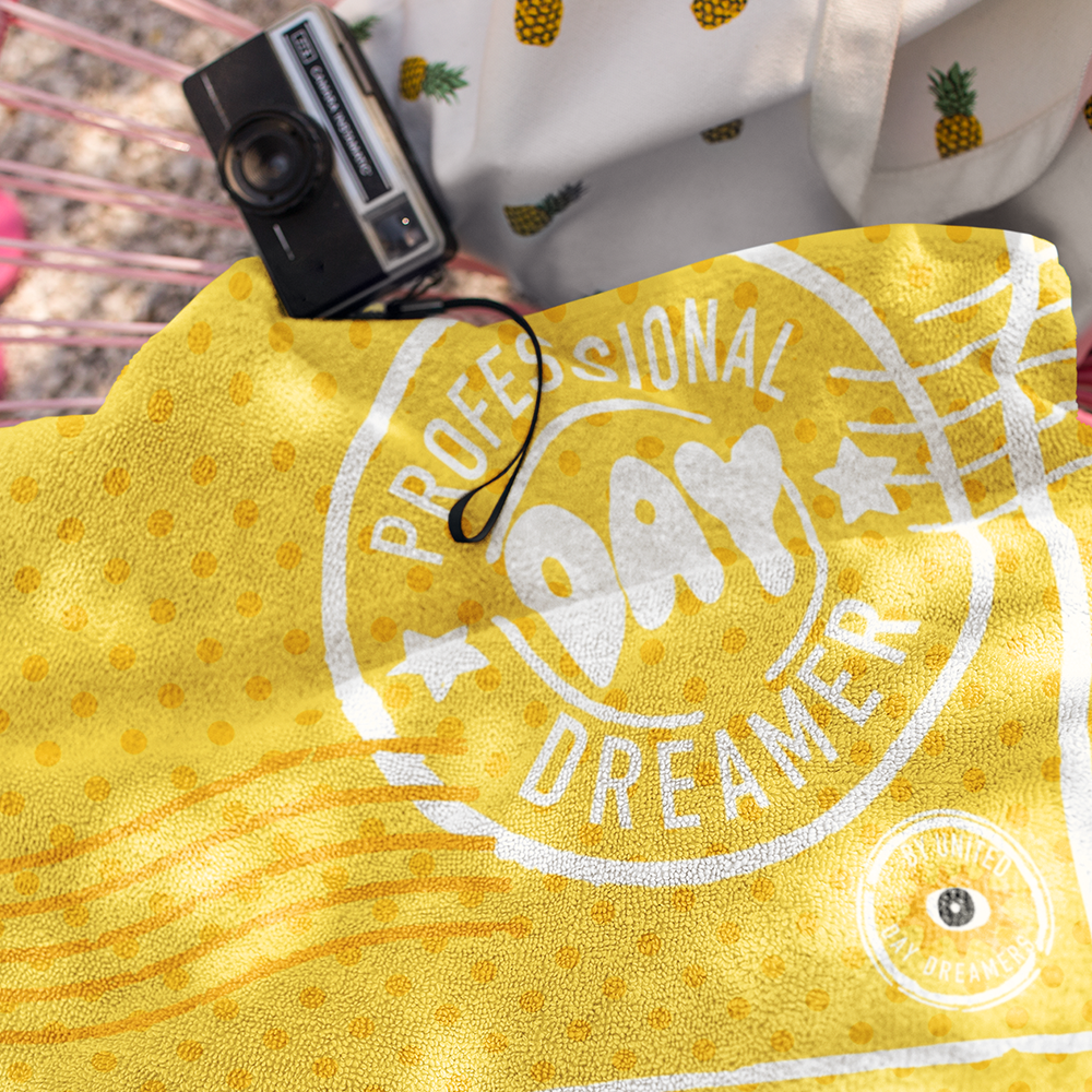 Professional Day Dreamer Beach and Pool Yellow Towel