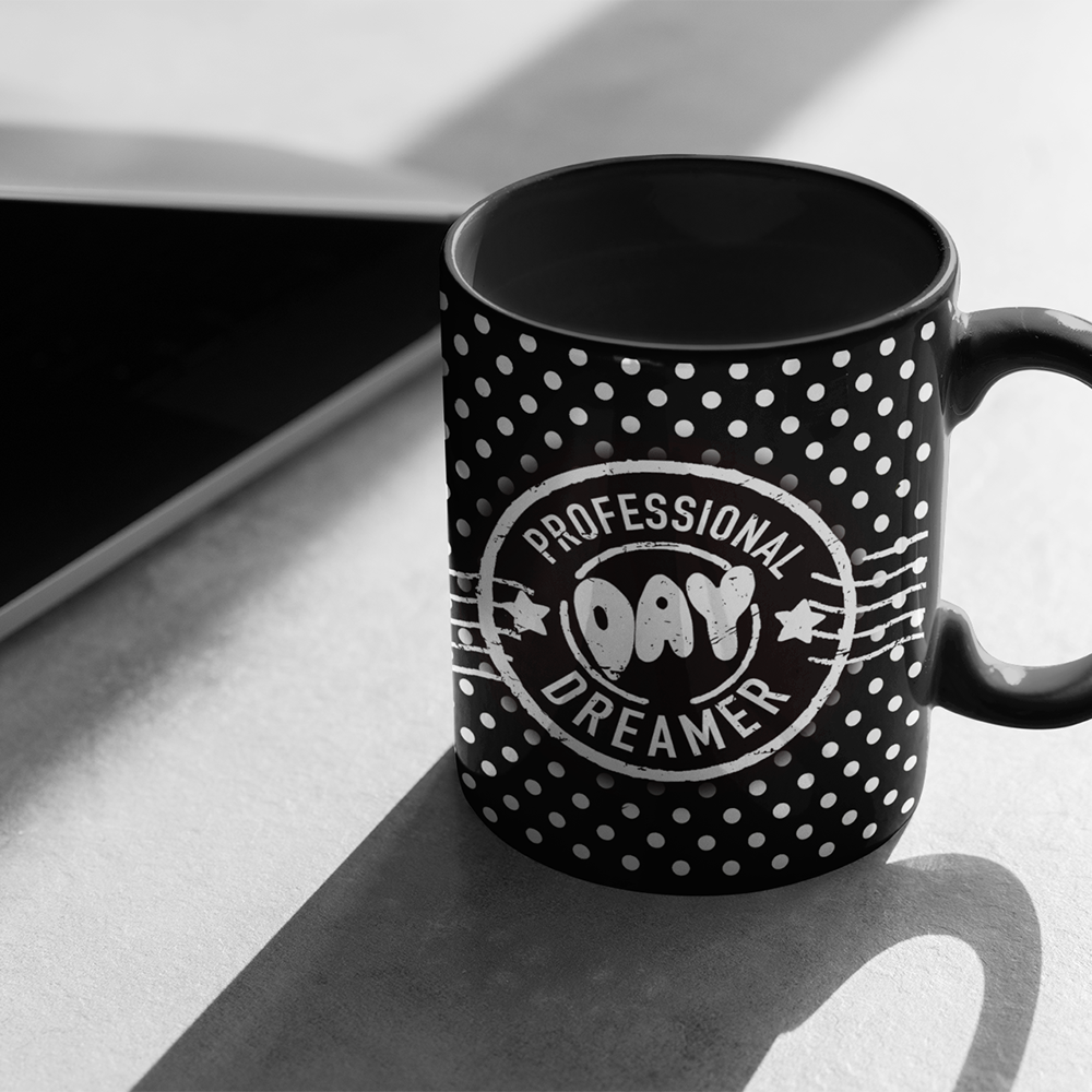 The Professional Day Dreamer Mug in Black