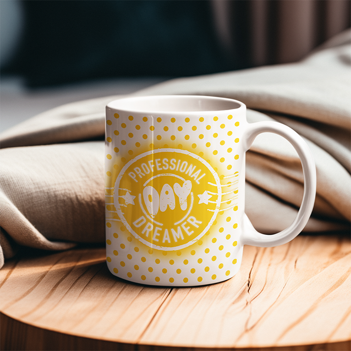 The Professional Day Dreamer Mug in Mellow Yellow