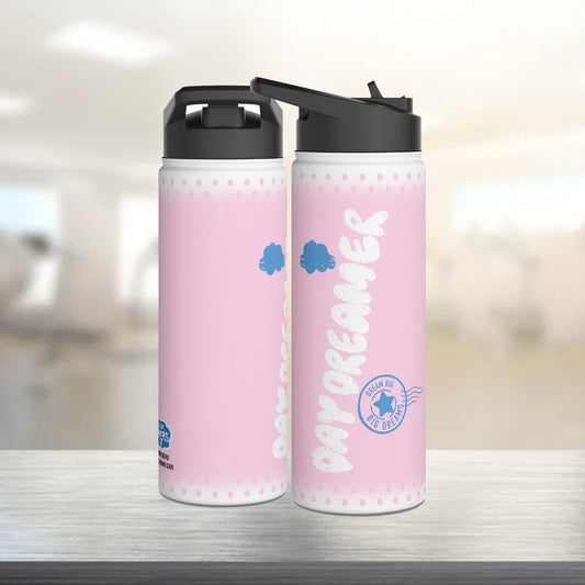 Day Dreamer Stainless Steel Pink Water Bottle
