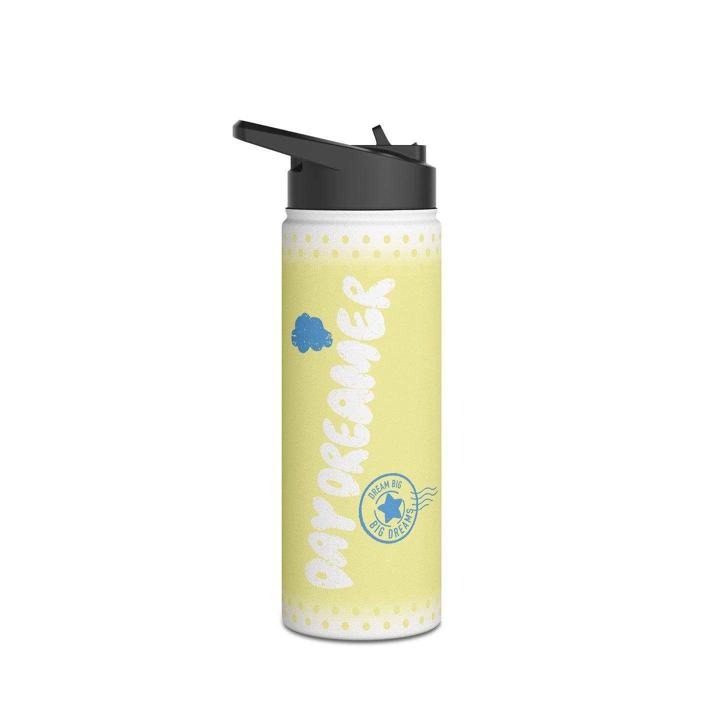 Day Dreamer Stainless Steel Yellow Water Bottle