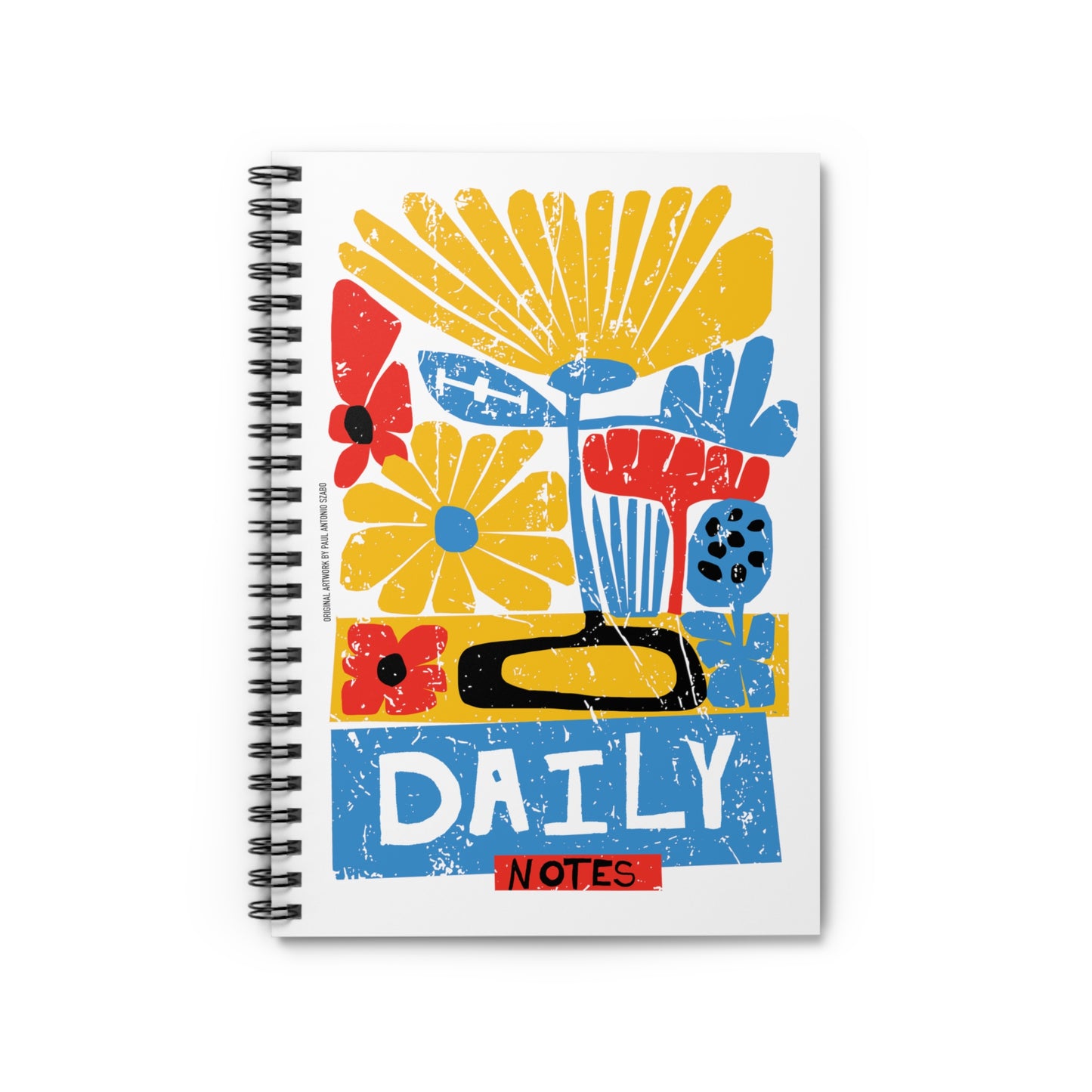 Daily Notes. La Isla. Spiral Handwriting Note Book by United Day Dreamers