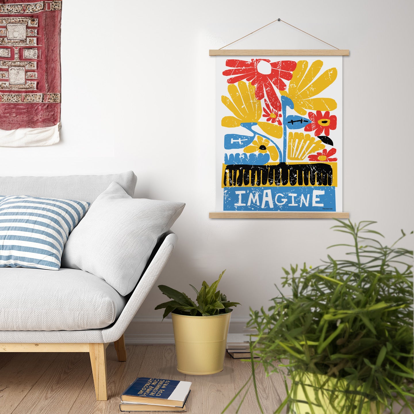 Imagine Large Wall Hanging Poster by United Day Dreamers