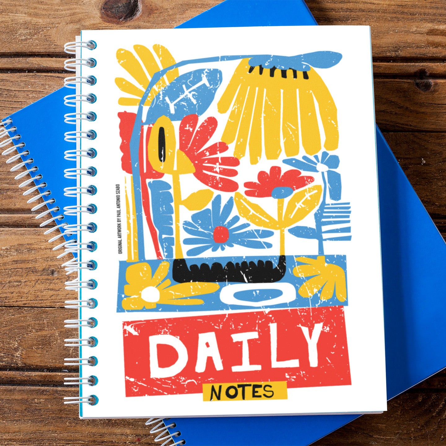 Daily Notes, Spiral Handwriting Note Book by United Day Dreamers