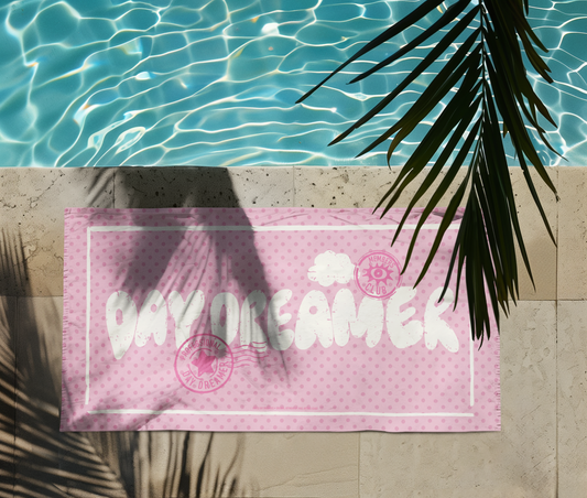 Day Dreamer Beach And Pool Pink Towel