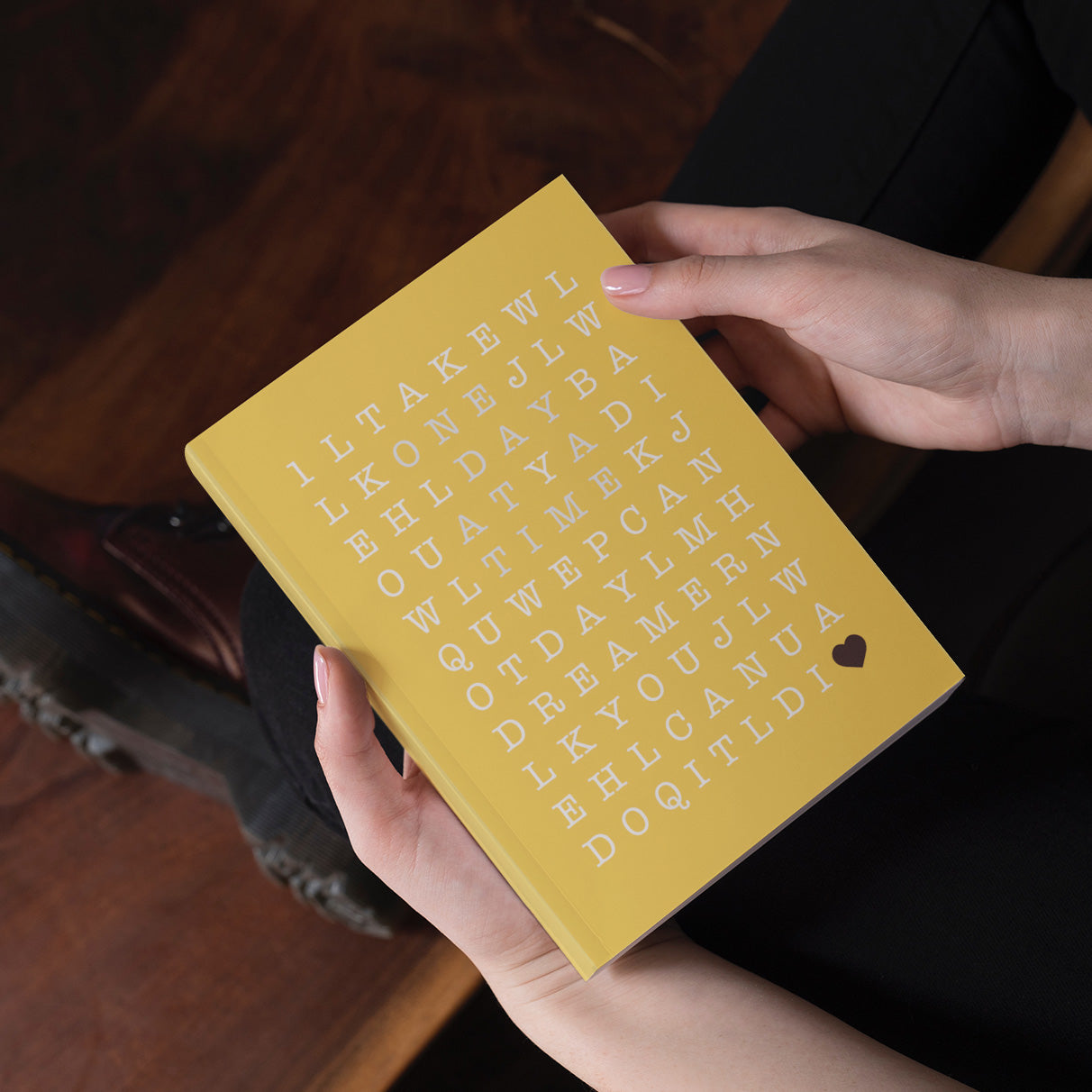 One Day At A Time Hardcover Journal In Mellow Yellow