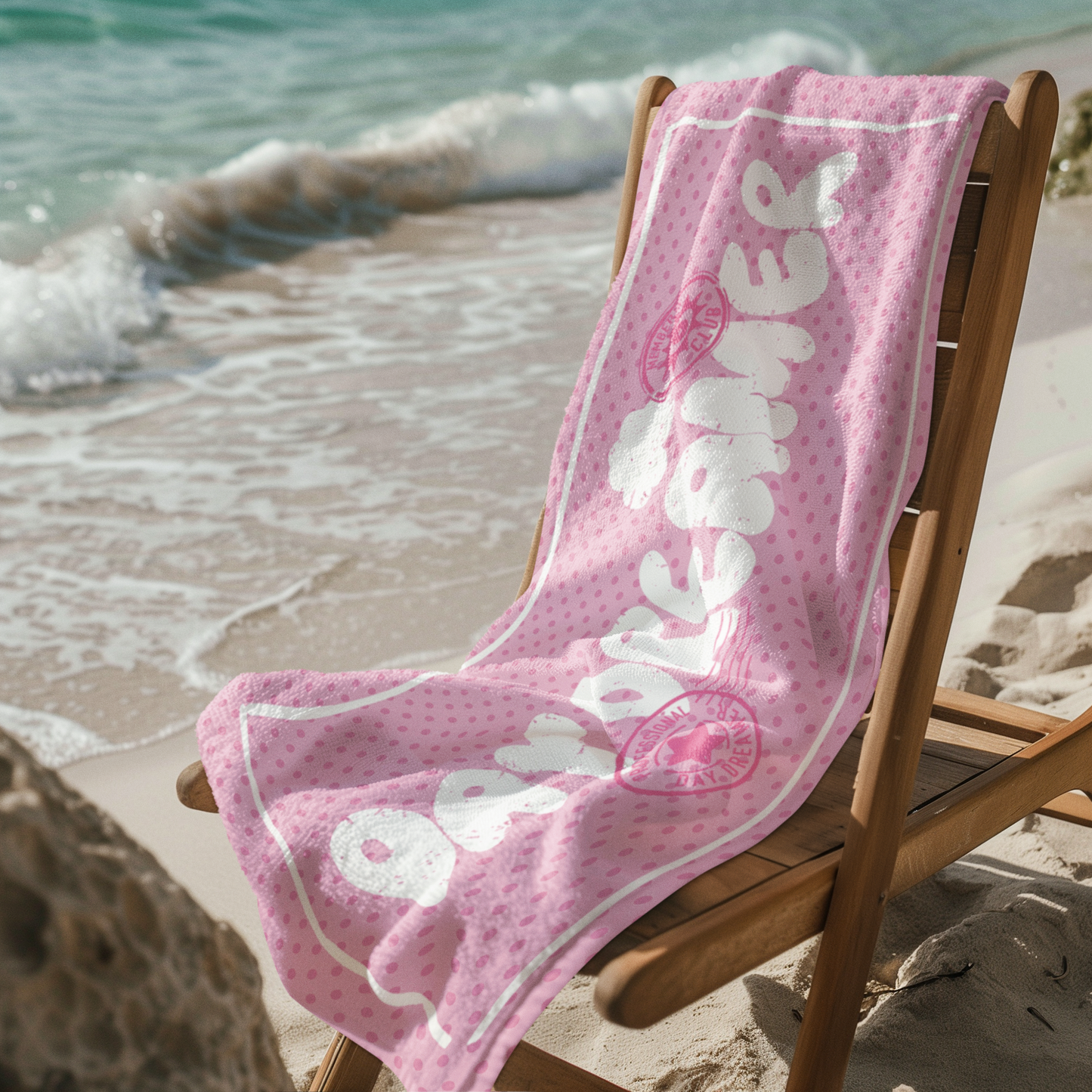 Day Dreamer Beach And Pool Pink Towel