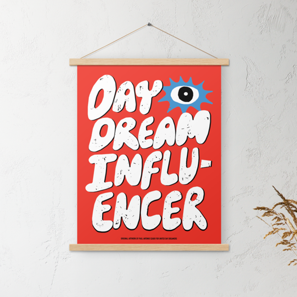   Influencer Day Dreamer Wall Decoration Art With Hangers