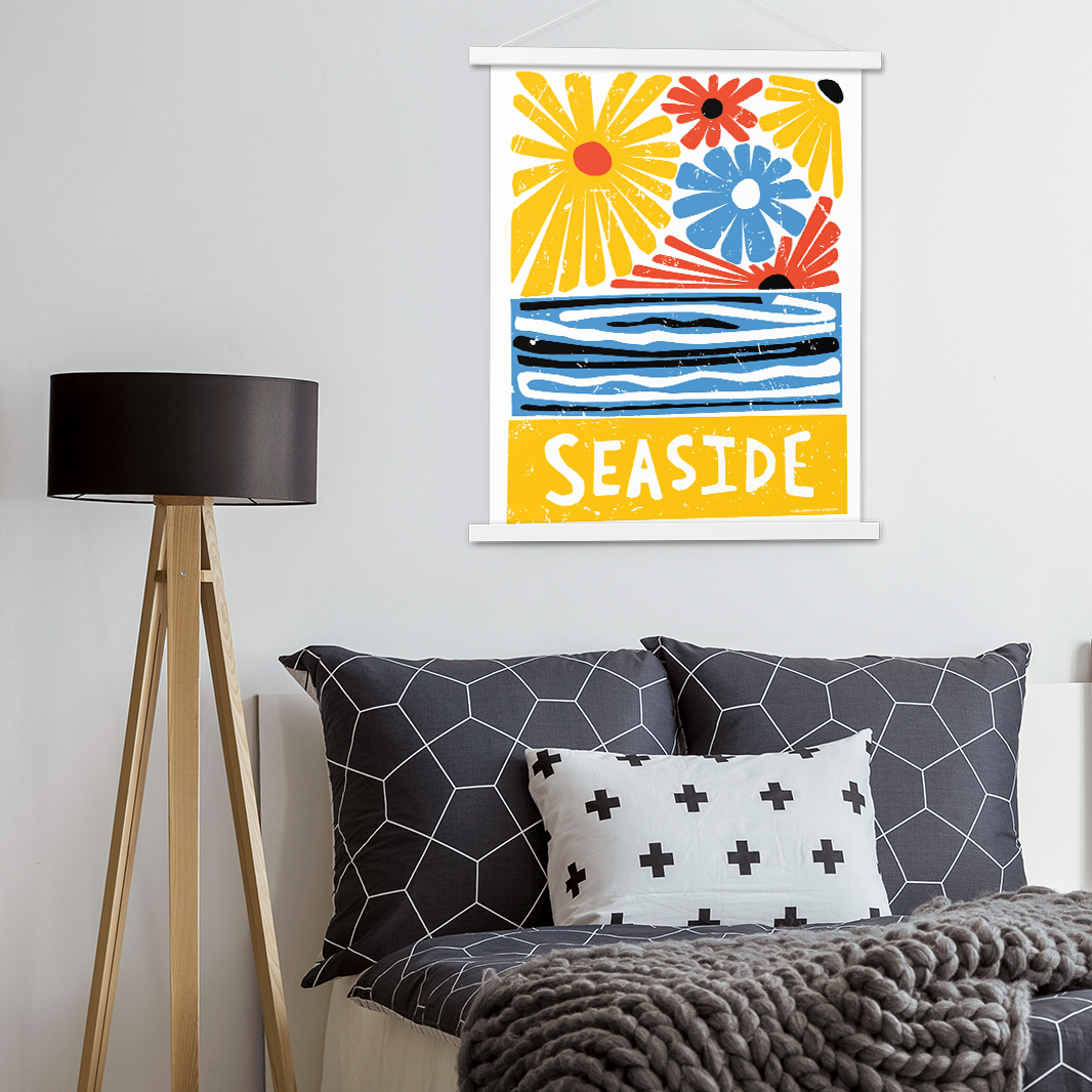 Colorful Wall Decoration Seaside Art Poster