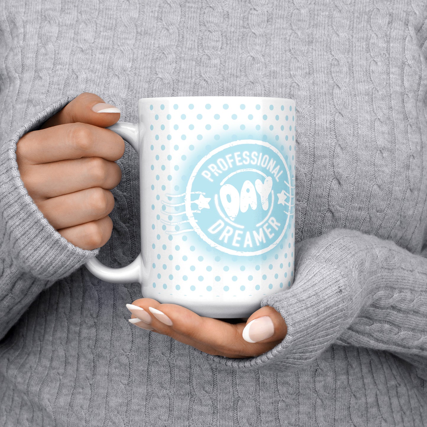 The Professional Day Dreamer Mug in Blue 15oz