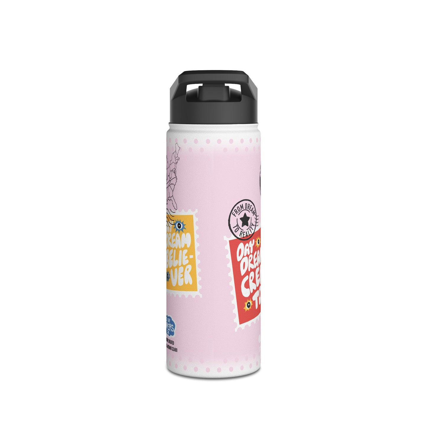 Travel Edition Premium 18oz  Water Bottle in Pink
