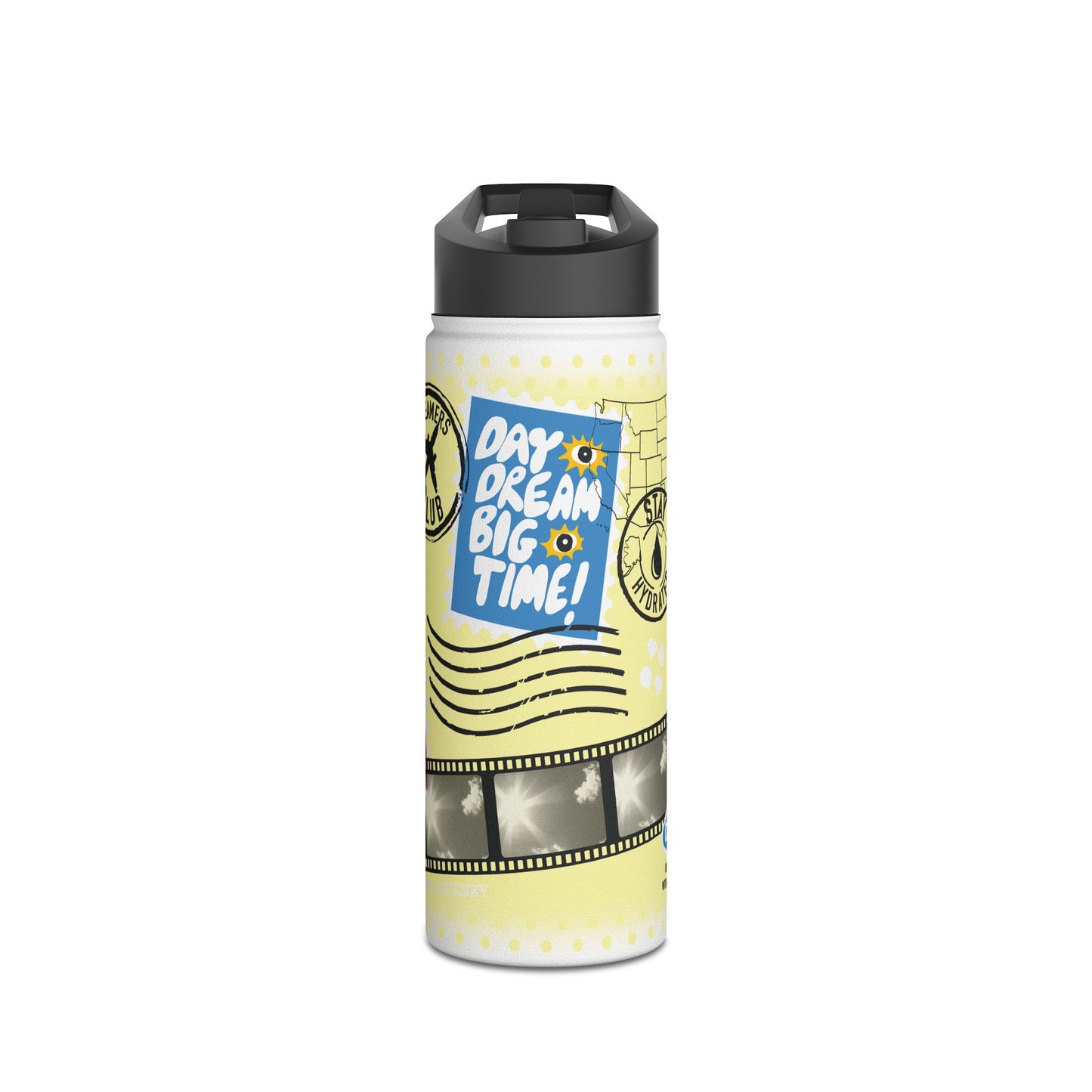 Travel Edition Premium 18oz  Water Bottle in Yellow