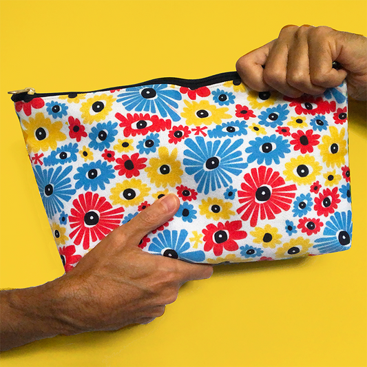 Cute to Carry Zipper Pouch In Our Signature Day Dreaming Eye Print.