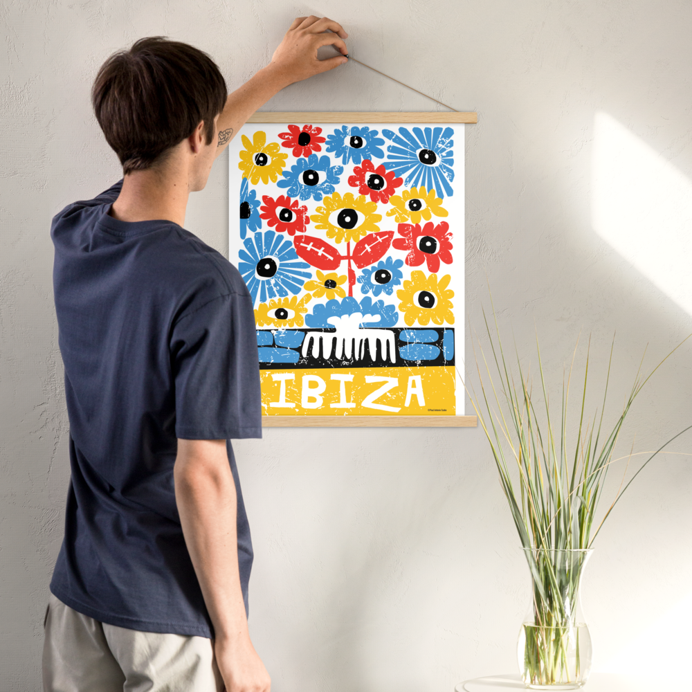 Ibiza Large Wall Hanging Poster by United Day Dreamers