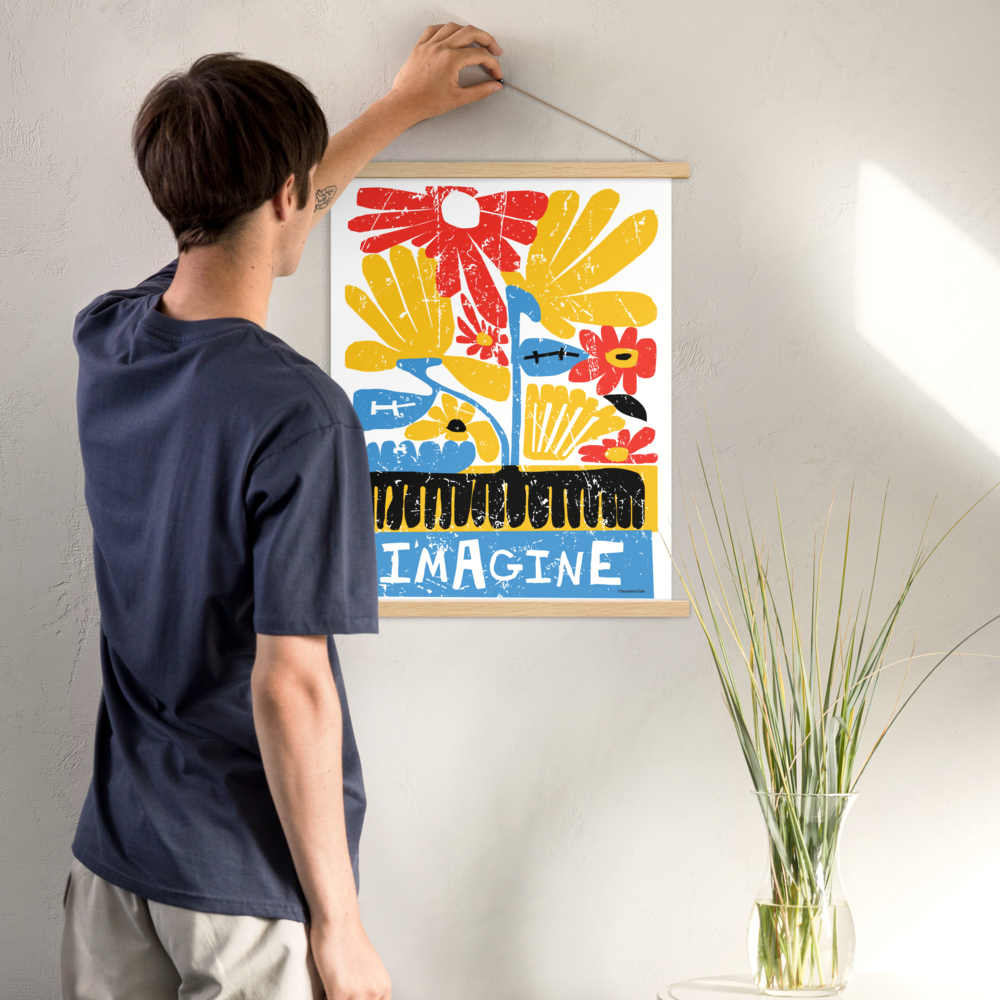 Imagine Large Wall Hanging Poster by United Day Dreamers