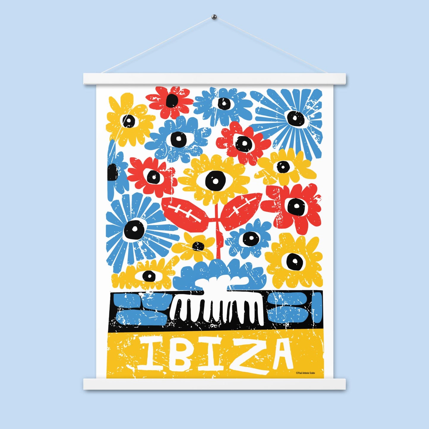 Ibiza Large Wall Hanging Poster by United Day Dreamers