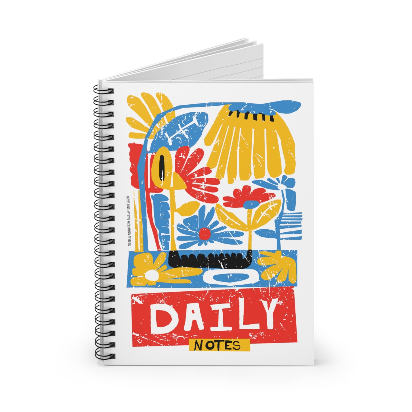 Daily Notes, Spiral Handwriting Note Book by United Day Dreamers