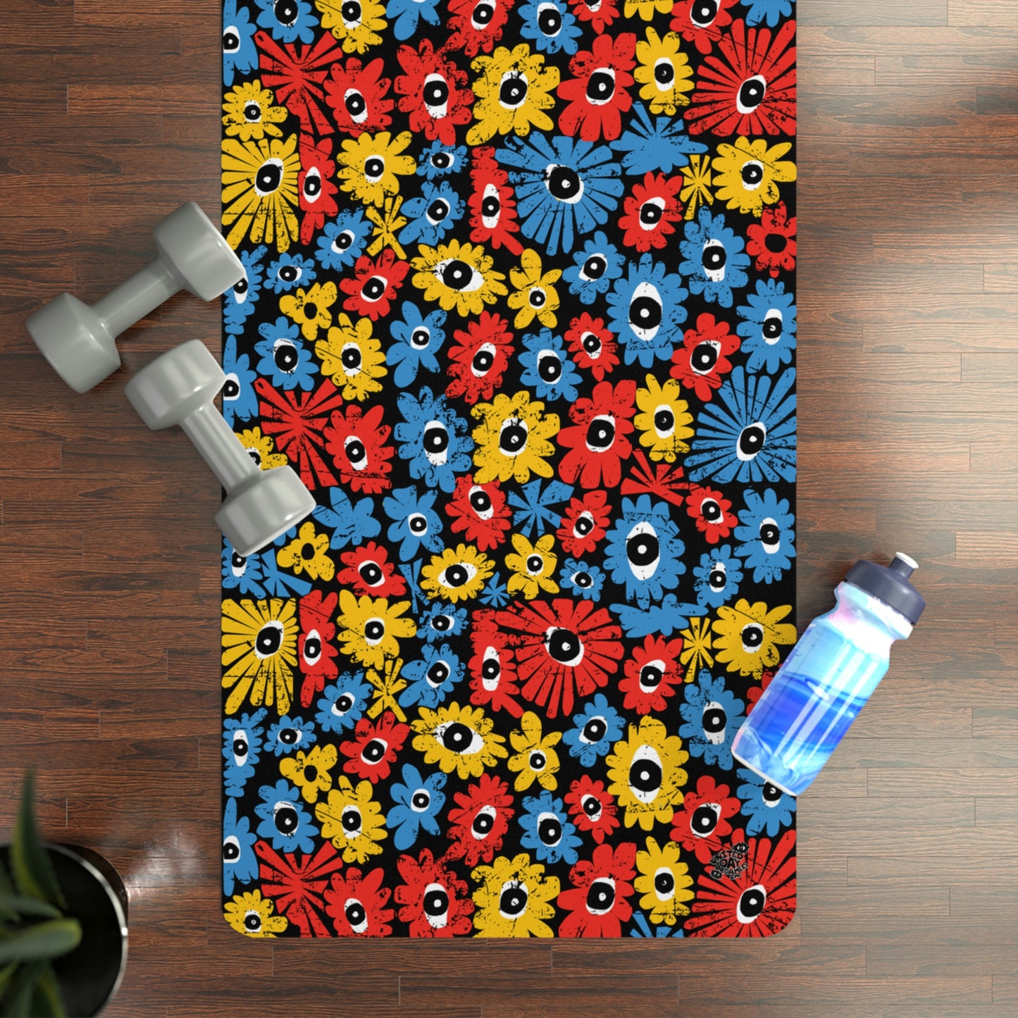Colorful Yoga Mat and Picnic Mat by United Day Dreamers Inc