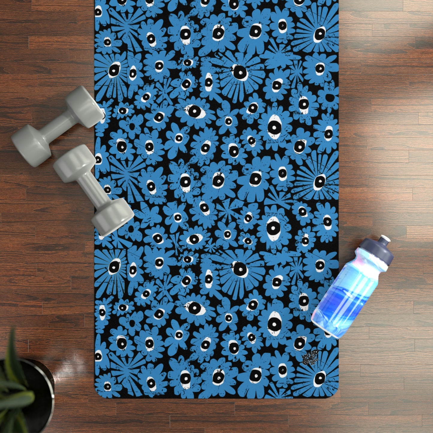 Blue Yoga Mat and Picnic Mat by United Day Dreamers