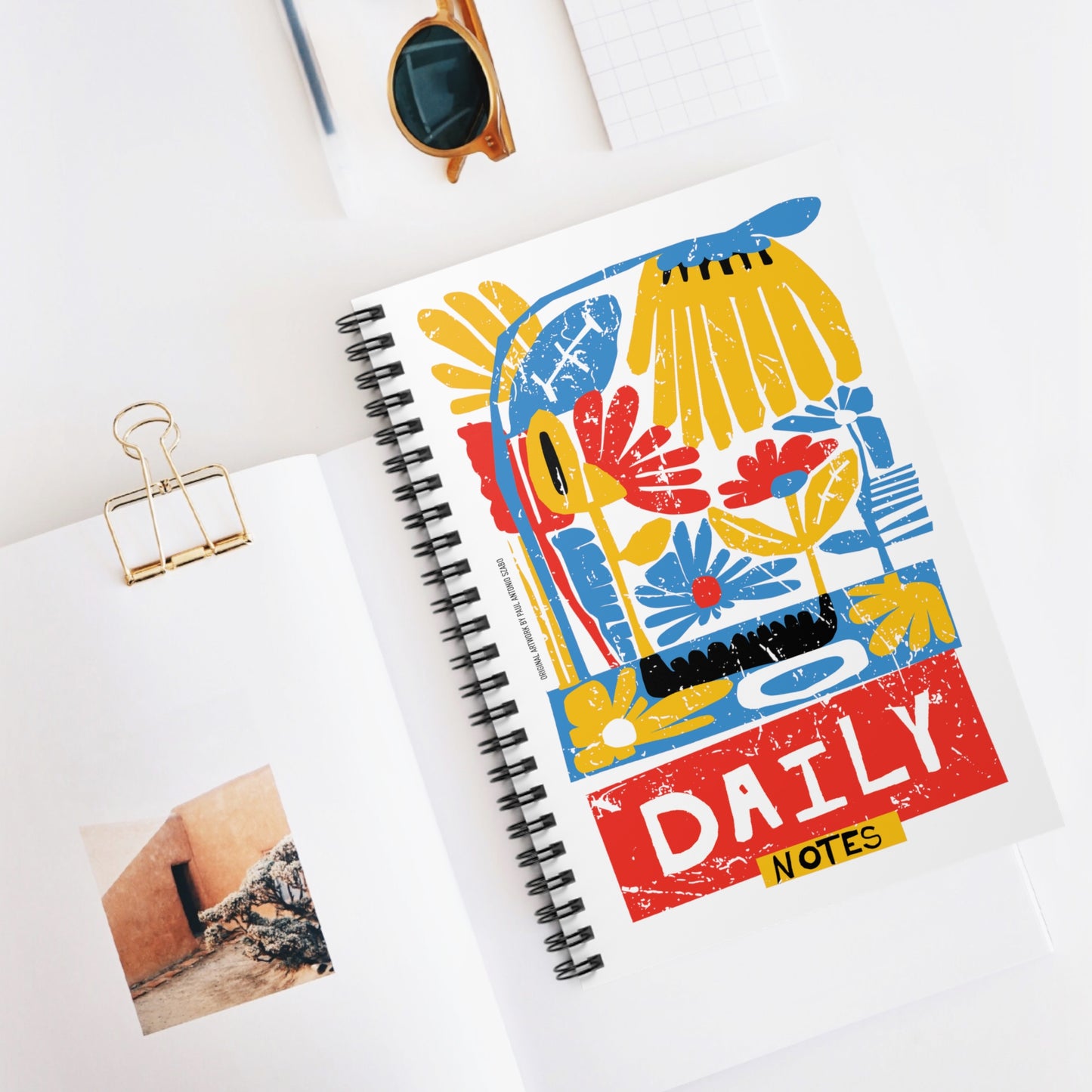 Daily Notes, Spiral Handwriting Note Book by United Day Dreamers